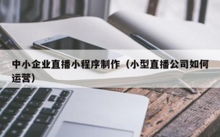 金昌中小企业直播小程序制作（小型直播公司如何运营）